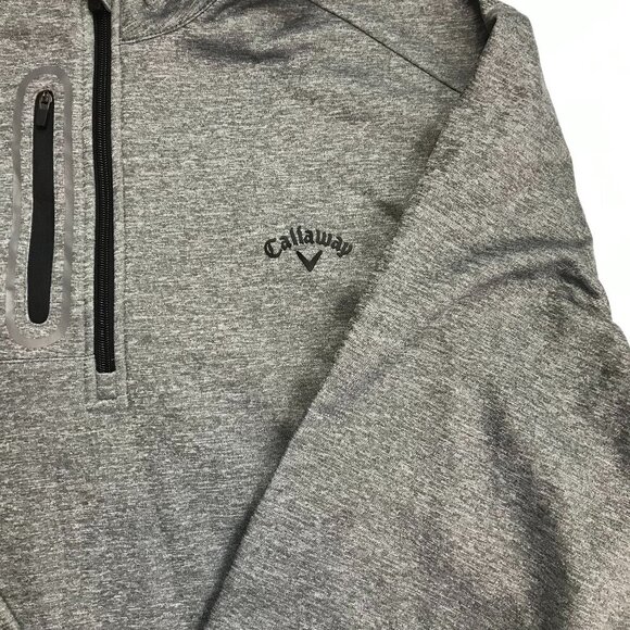 Callaway Golf Men Zip Gray XL Zip Pullover - Picture 3 of 7